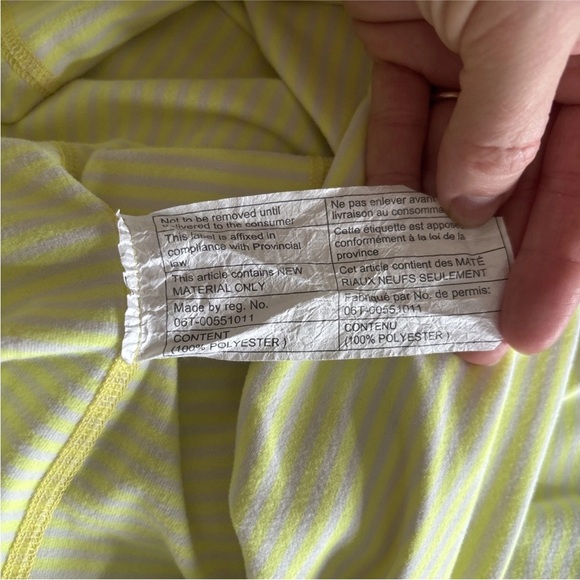 Lululemon-RUN: Ice Queen Long Sleeve Yellow Size 6 - Picture 7 of 13